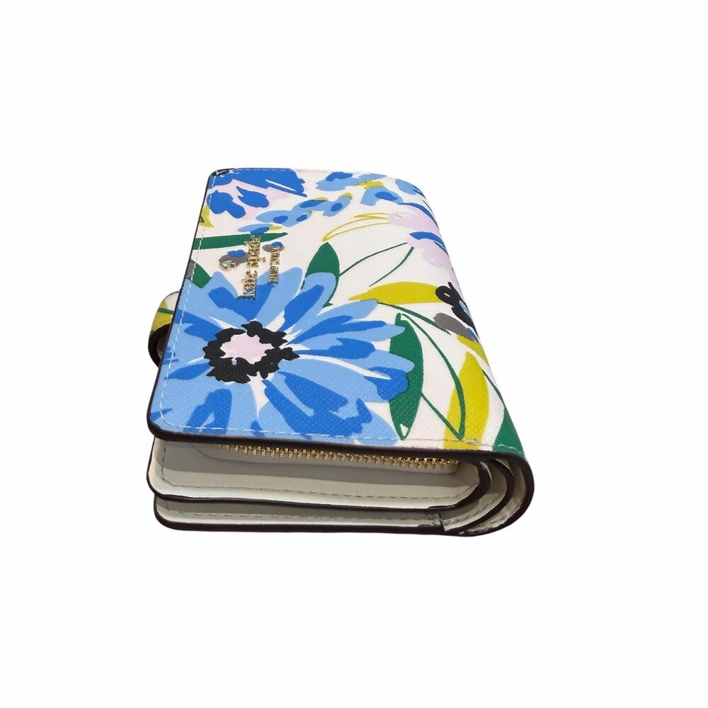 NEW Kate Spade Madison Boxed Medium Compact Bifold Wallet Festival Floral Multi - Picture 4 of 12